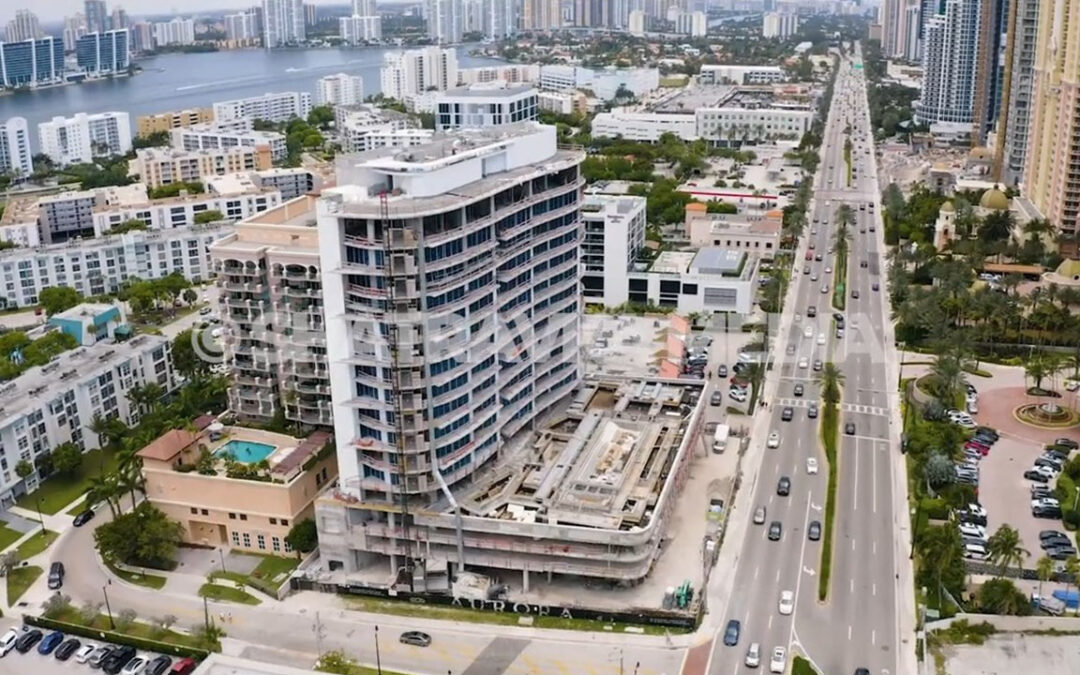 Aurora Residences Sunny Isles Beach Construction Progress (May 2021)