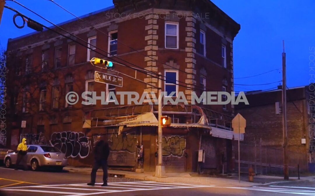 Driving Empty Newark NJ Night COVID Lockdown