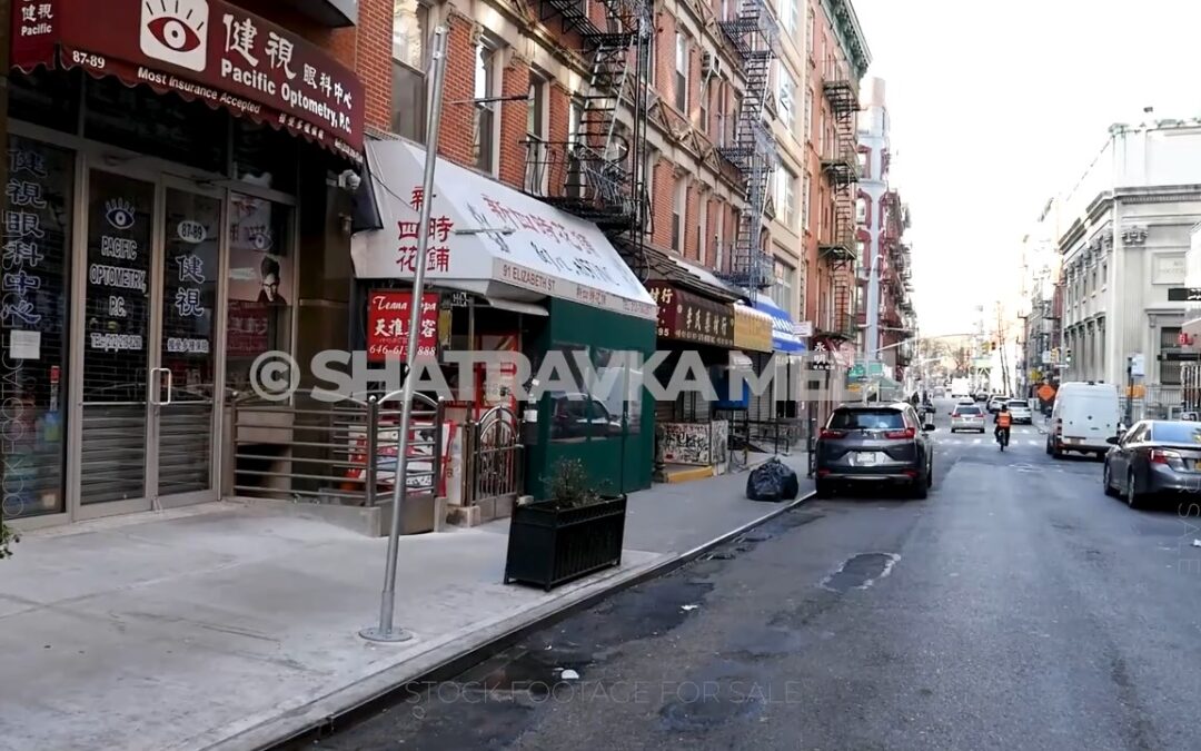 Driving Through Empty NYC Chinatown Streets COVID Lockdown