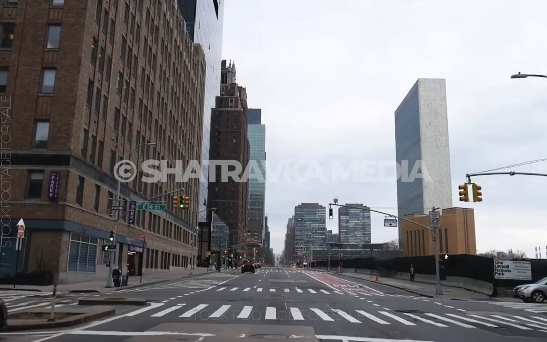 Empty Streets: Tudor City, United Nations, NYC COVID Lockdown