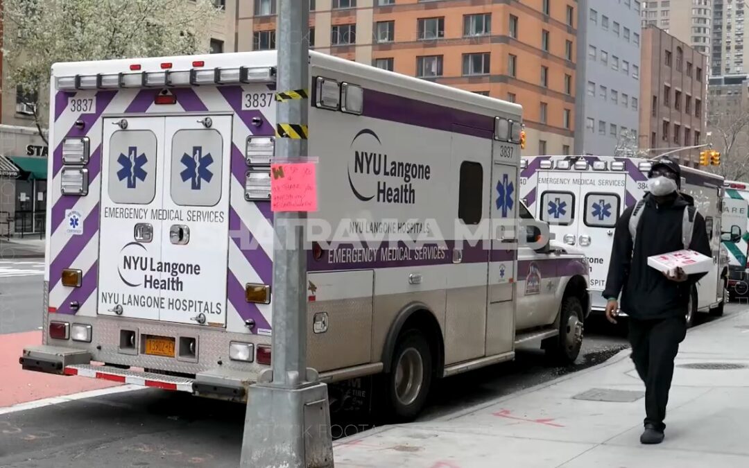 Outdoor NYC Hospitals COVID NYC Lockdown