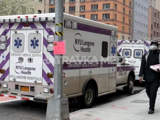Outdoor NYC Hospitals COVID NYC Lockdown